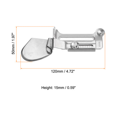 Harfington 2pcs 1/4" Outlet Sewing Binder, Flat Seamer Folder Adjustable Rolled Hem Foot