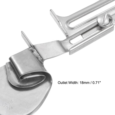 Harfington 2pcs 3/4" Outlet Sewing Binder, Flat Seamer Folder Adjustable Rolled Hem Foot