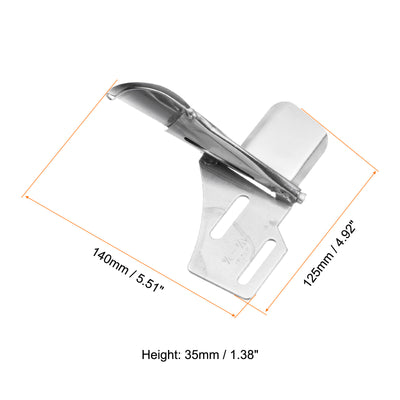 Harfington 1-1/4" Inlet 3/8" Outlet Sewing Tape Binder Double Flat Seamer Folder