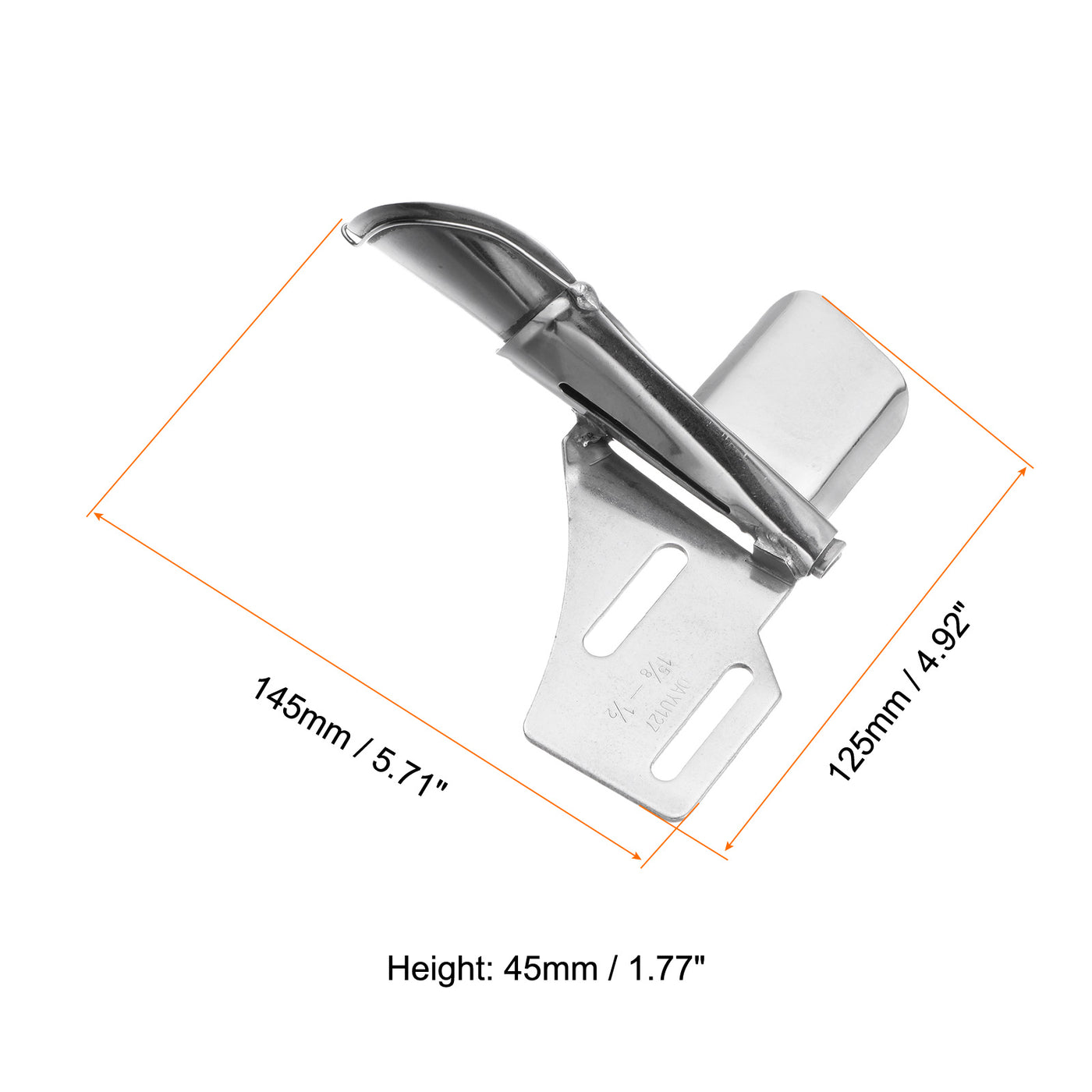Harfington 1-5/8" Inlet 1/2" Outlet Sewing Tape Binder Double Flat Seamer Folder
