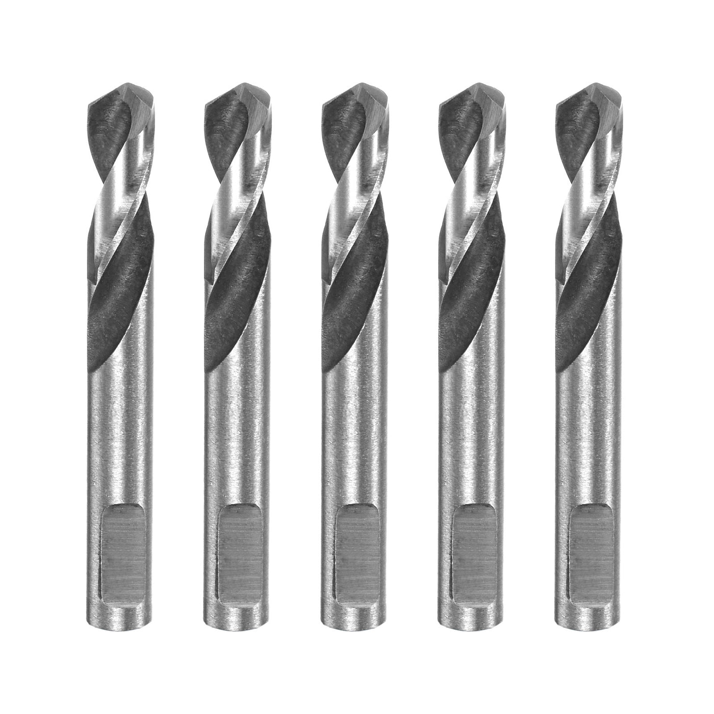 Harfington 5pcs High-speed Steel Drill Bits 5mmx42mm for Hole Saws Arbor Replacement
