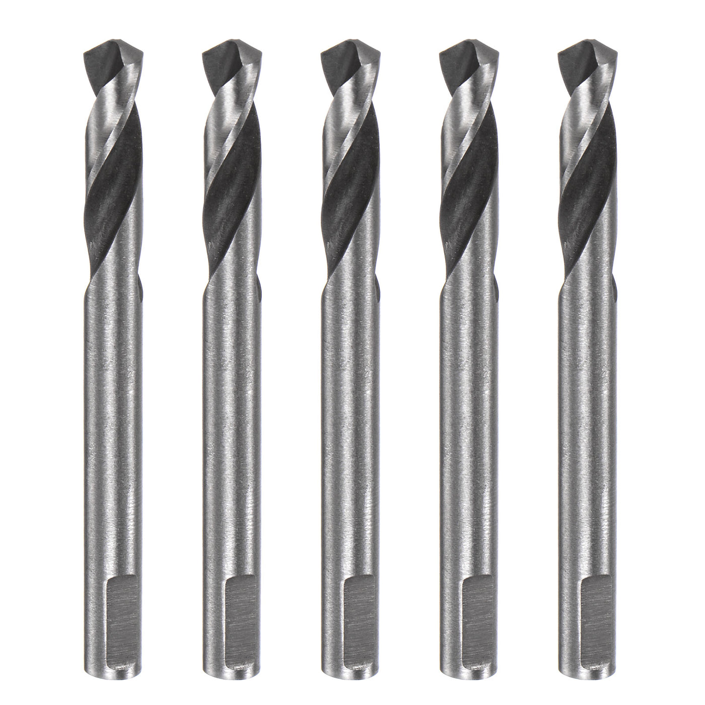 Harfington 5pcs High-speed Steel Drill Bits 5mmx55mm for Hole Saws Arbor Replacement
