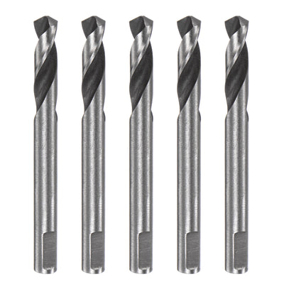 Harfington 5pcs High-speed Steel Drill Bits 5mmx55mm for Hole Saws Arbor Replacement