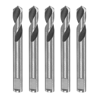 Harfington 5pcs High-speed Steel Drill Bits 6mmx55mm for Hole Saws Arbor Replacement