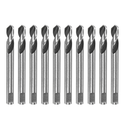 Harfington 10pcs High-speed Steel Drill Bits 6mmx65mm for Hole Saws Arbor Replacement