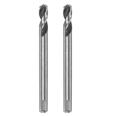 Harfington 2pcs High-speed Steel Drill Bits 6mmx80mm for Hole Saws Arbor Replacement