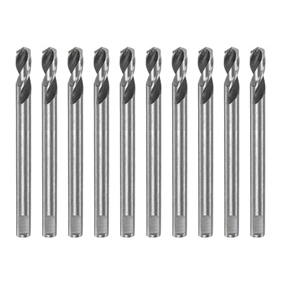 Harfington 10pcs High-speed Steel Drill Bits 6mmx80mm for Hole Saws Arbor Replacement