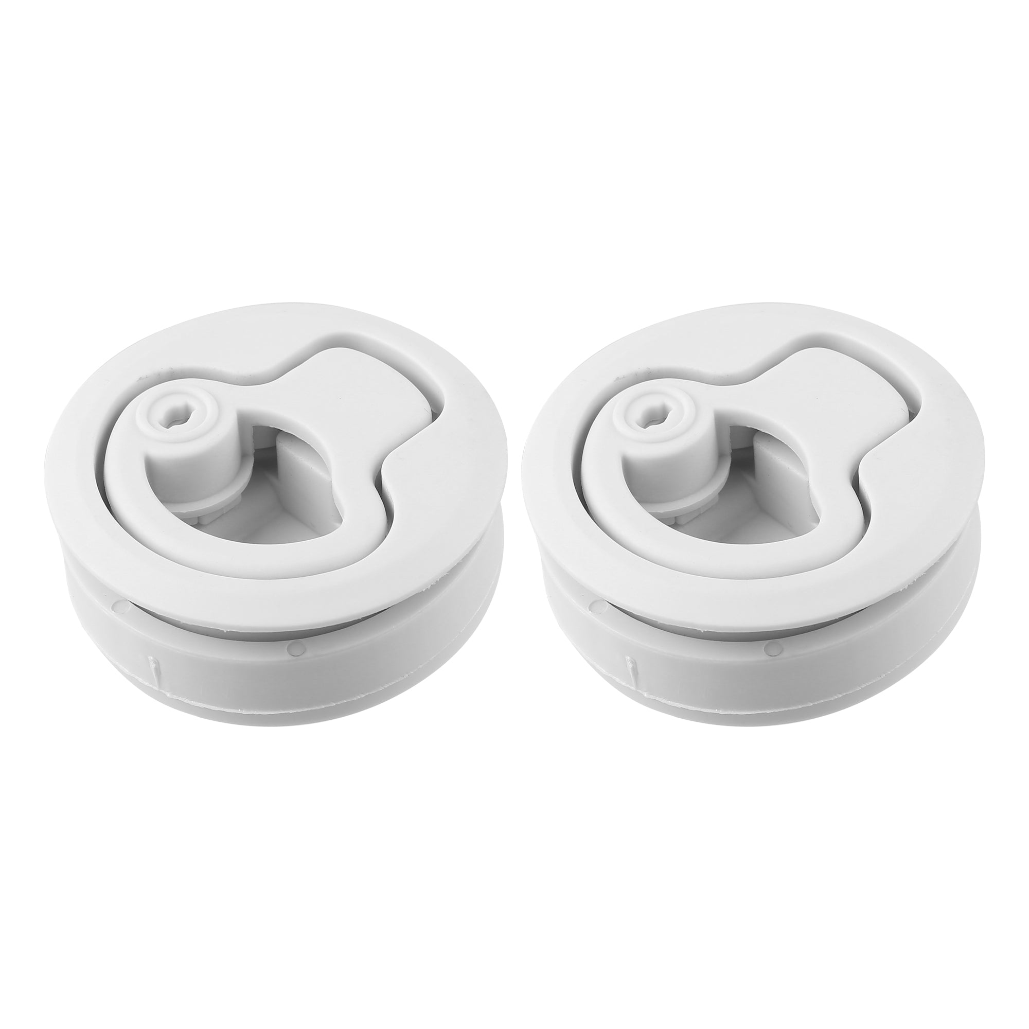 2pcs Round Flush Pull Slam Latch Hatch with Key Beige for RV Marine ...