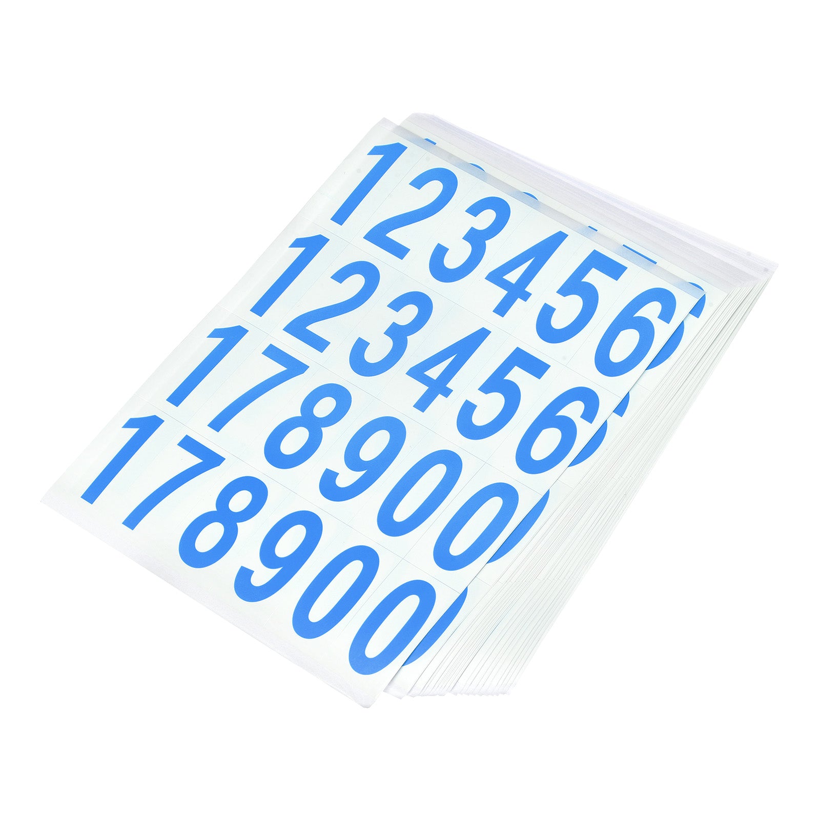 Number Stickers Mailbox Numbers Self Adhesive 12345178900 50x25mm Blue ...