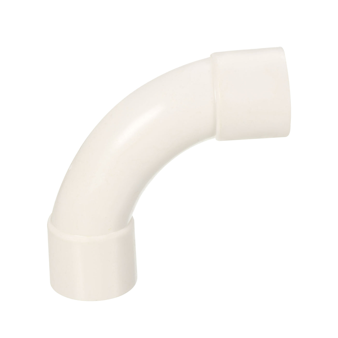 Harfington PVC Water Pipe Elbow Fitting 32mm ID 135mm Length Tube Adapter, White 2pcs
