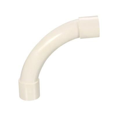 Harfington PVC Water Pipe Elbow Fitting 32mm ID 200mm Length Tube Adapter, White