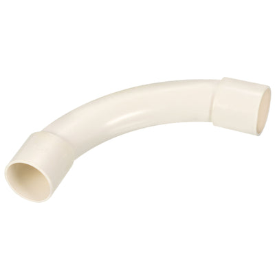 Harfington PVC Water Pipe Elbow Fitting 32mm ID 200mm Length Tube Adapter, White
