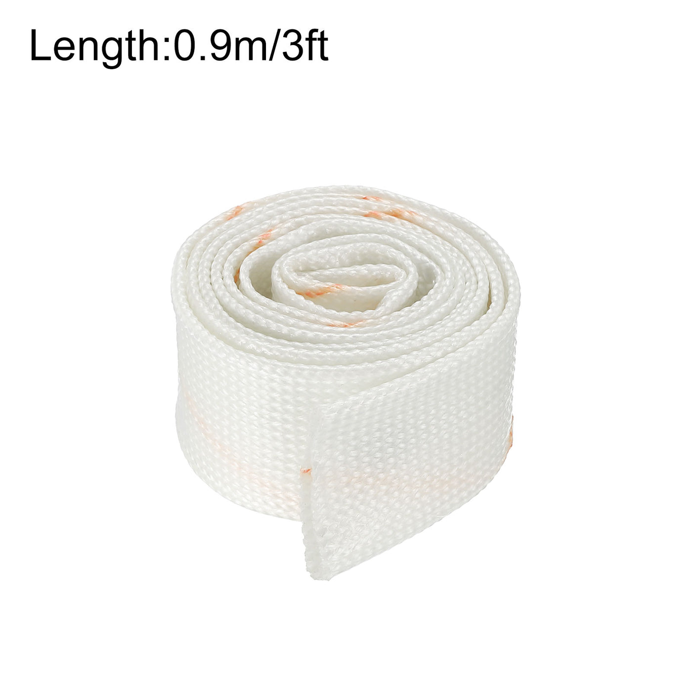 Harfington Fiberglass Sleeve Insulation Tube,18mm/0.7inch IDx0.9m/3ft for Cable Wire,2pcs