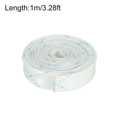 Harfington Fiberglass Sleeve Insulation Tube,7mm/0.27inch IDx1m/3.28ft for Cable Wire,2pcs