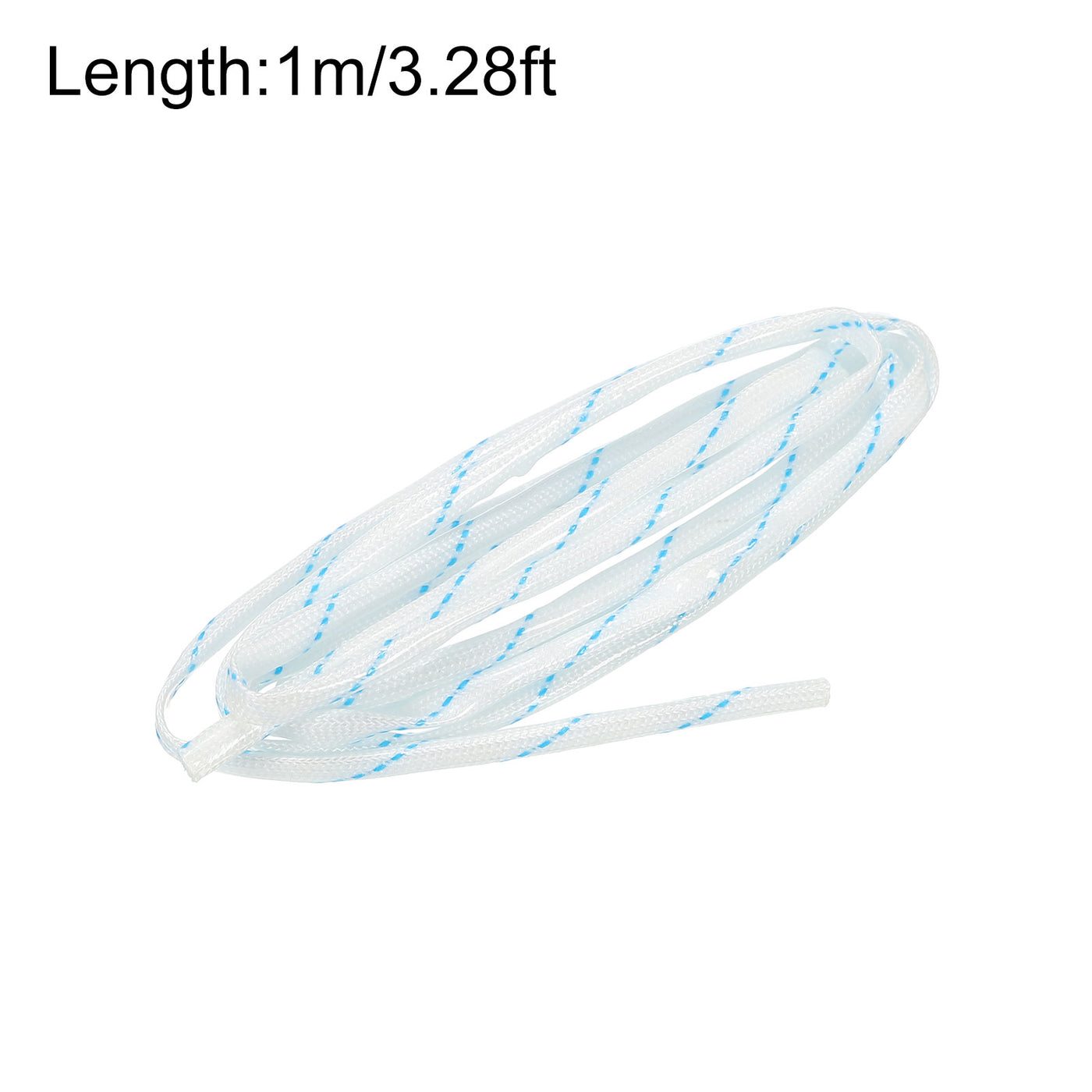 Harfington Fiberglass Sleeve Insulation Tube,1.5mm/0.06inch IDx1m/3.28ft Cable Wire,4pcs