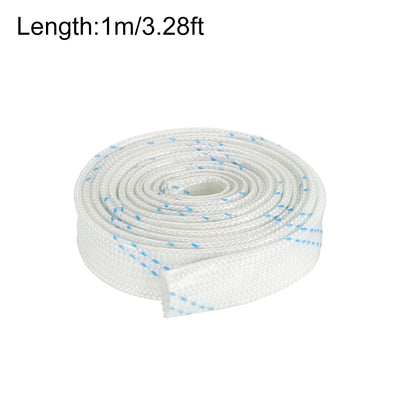 Harfington Fiberglass Sleeve Insulation Tube,6mm/0.23inch IDx1m/3.28ft for Cable Wire,4pcs
