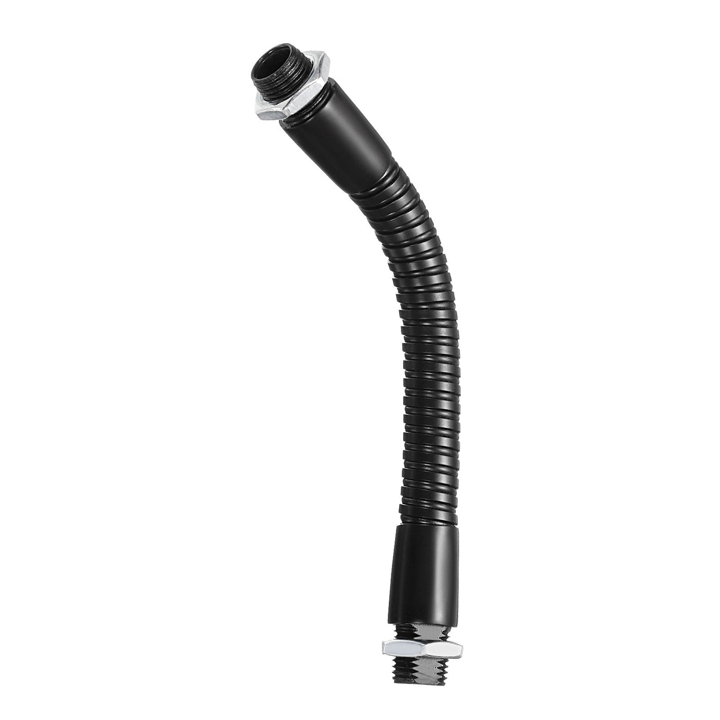 Harfington 4.7" Microphone Gooseneck, M10 Fine Thread Metal Universal Hose Flexible Arm Gooseneck Tube Extension for Multifunction DIY, Black