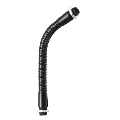 Harfington 6" Microphone Gooseneck, M10 Fine Thread Metal Universal Hose Flexible Arm Gooseneck Tube Extension for Multifunction DIY, Black