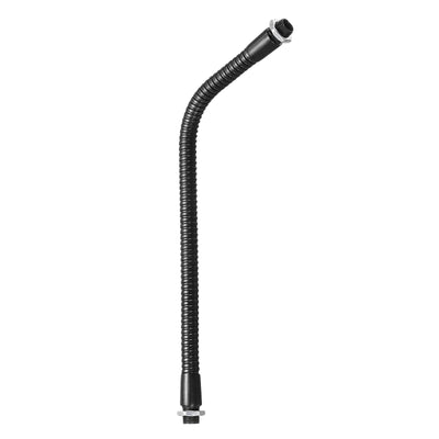 Harfington 10" Microphone Gooseneck, M10 Fine Thread Metal Universal Hose Flexible Arm Gooseneck Tube Extension for Multifunction DIY, Black