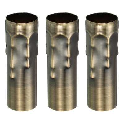 Harfington Candle Socket Covers, 3.9 Inch Candelabra Base Holder, Bronze 3 Pcs