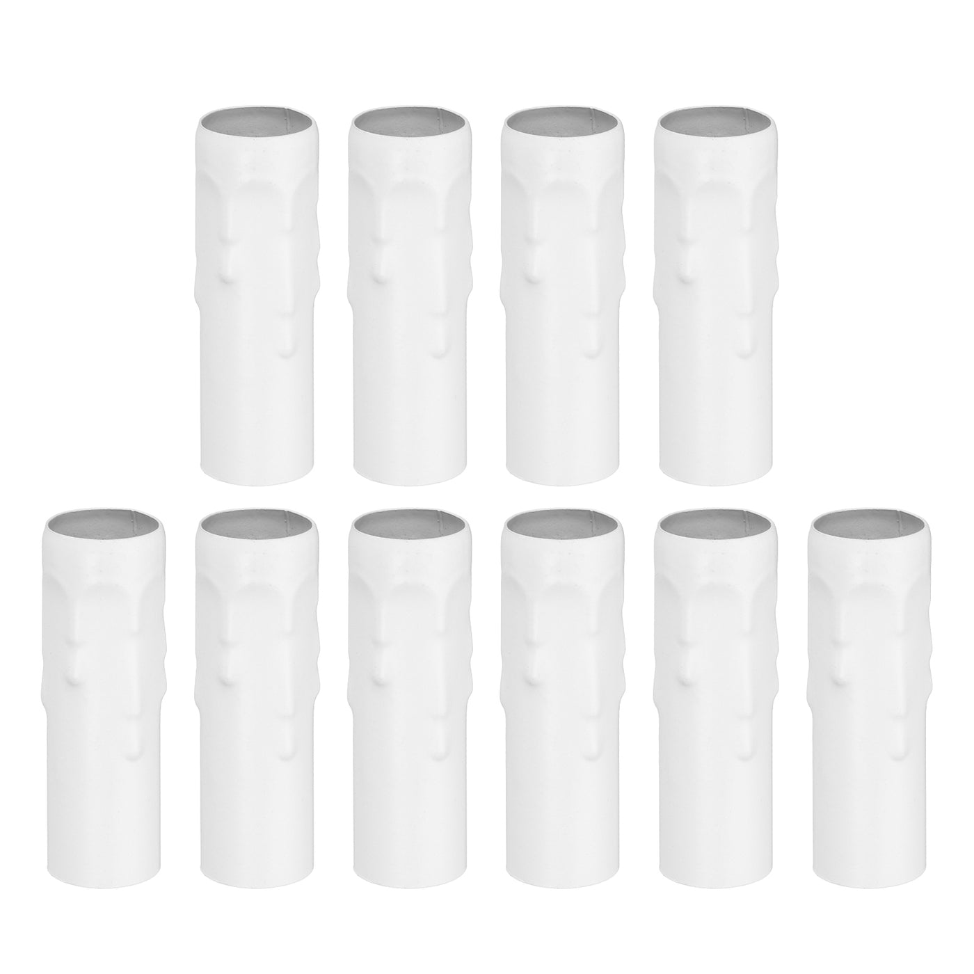 Harfington Candle Socket Covers, 3.9 Inch Candelabra Base Holder, White 10 Pcs