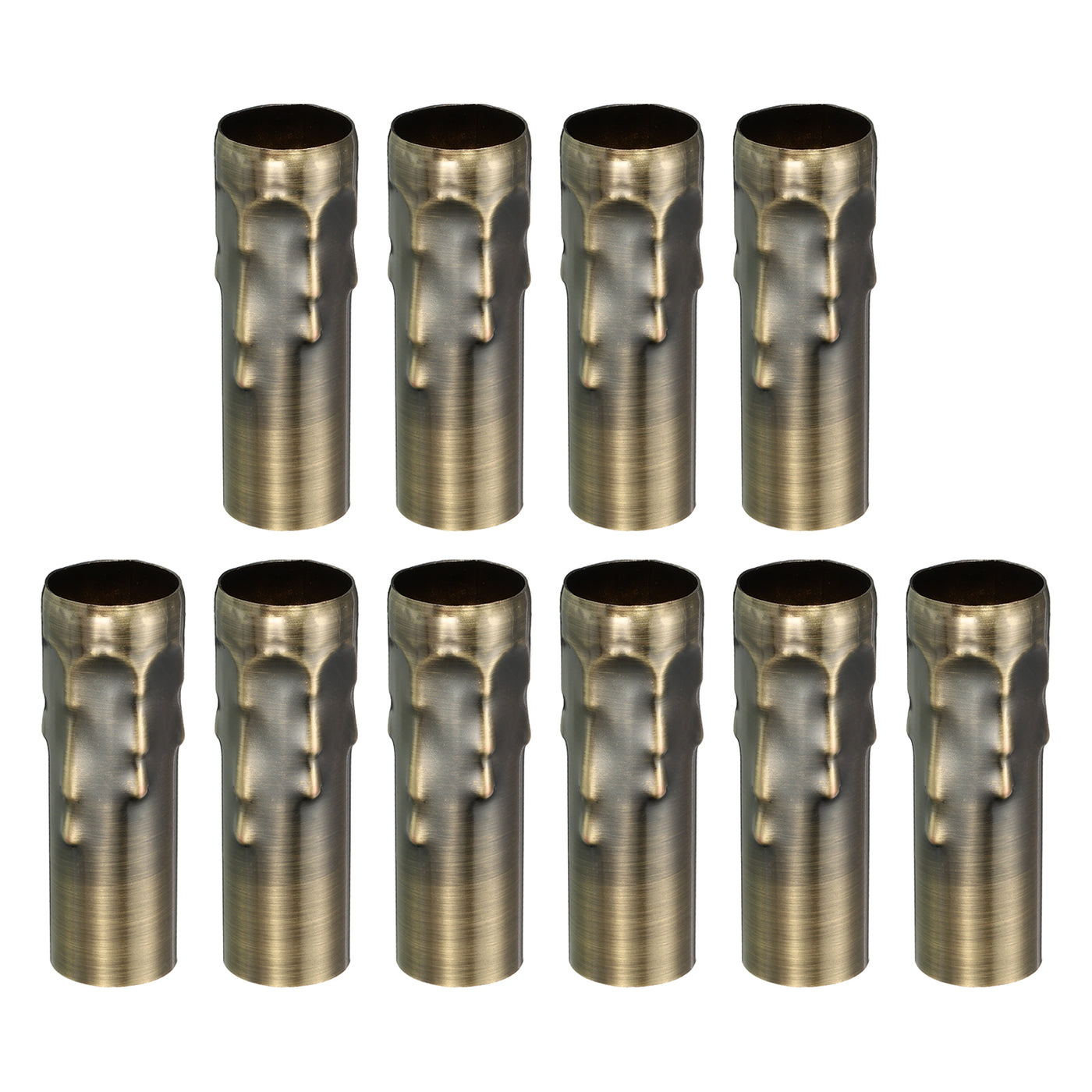 Harfington Candle Socket Covers, 3.9 Inch Candelabra Base Holder, Bronze 10 Pcs