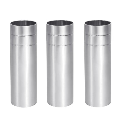 Harfington Candle Socket Covers, 3.1 Inch Tall Chandelier Sleeves Silver Tone 3 Pcs-66