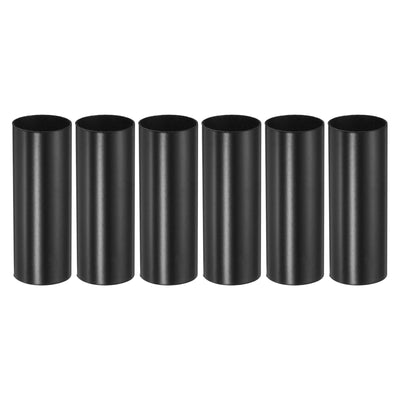 Harfington E12 Candle Socket Covers, 2.4 Inch Candelabra Base Holder, Black 6 Pcs