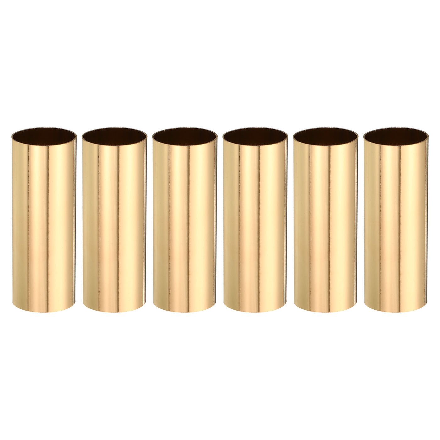 Harfington E12 Candle Socket Covers, 2.4 Inch Candelabra Base Holder, Gold Tone 6 Pcs