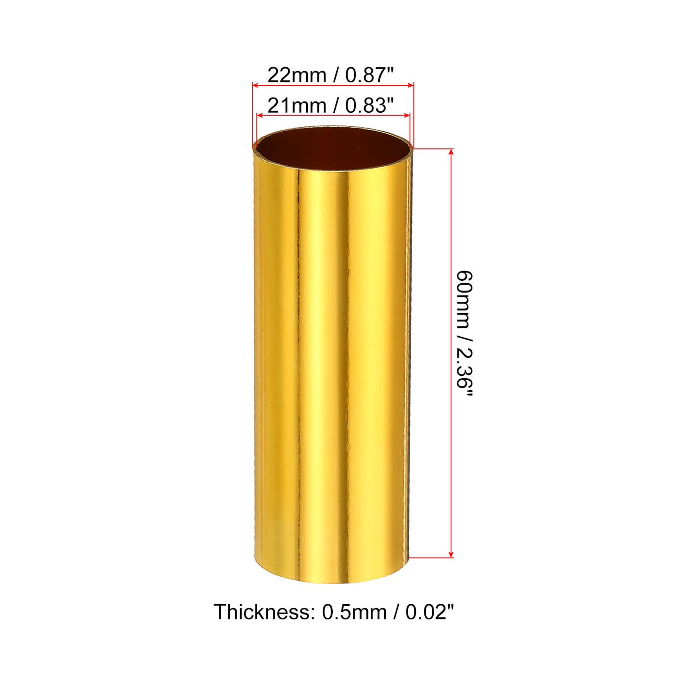 Harfington E12 Candle Socket Covers, 2.4 Inch Candelabra Base Holder, Yellow 6 Pcs