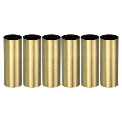 Harfington E12 Candle Socket Covers, 2.4 Inch Candelabra Base Holder, Bronze 6 Pcs