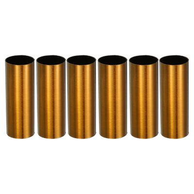 Harfington E12 Candle Socket Covers, 2.4 Inch Candelabra Base Holder, Gold Bronze 6 Pcs