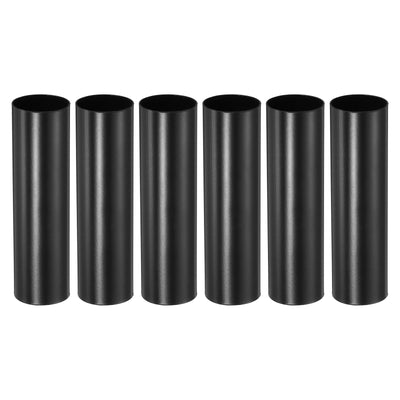 Harfington E12 Candle Socket Covers, 3.1 Inch Candelabra Base Holder, Black 6 Pcs