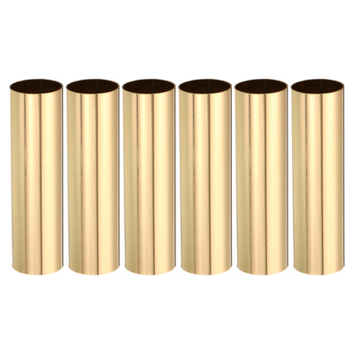 Harfington E12 Candle Socket Covers, 3.1 Inch Candelabra Base Holder, Gold Tone 6 Pcs