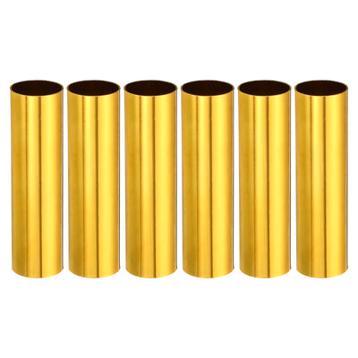 Harfington E12 Candle Socket Covers, 3.1 Inch Candelabra Base Holder, Yellow 6 Pcs