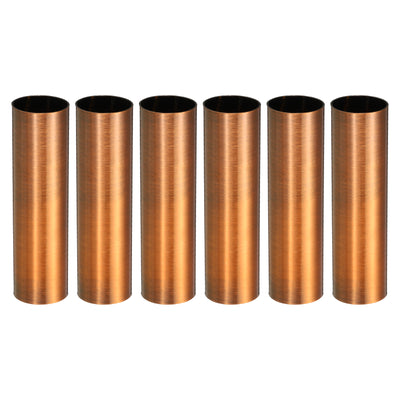 Harfington E12 Candle Socket Covers, 3.1 Inch Candelabra Base Holder, Red Bronze 6 Pcs