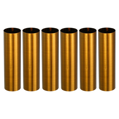 Harfington E12 Candle Socket Covers, 3.1 Inch Candelabra Base Holder, Gold Bronze 6 Pcs
