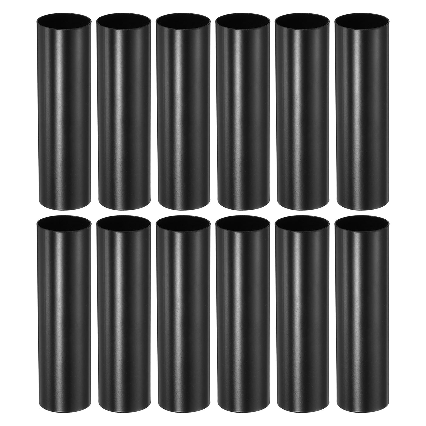 Harfington E12 Candle Socket Covers, 3.1 Inch Candelabra Base Holder, Black 12 Pcs