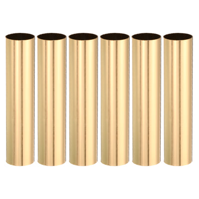 Harfington E12 Candle Socket Covers, 3.9 Inch Candelabra Base Holder, Gold Tone 6 Pcs