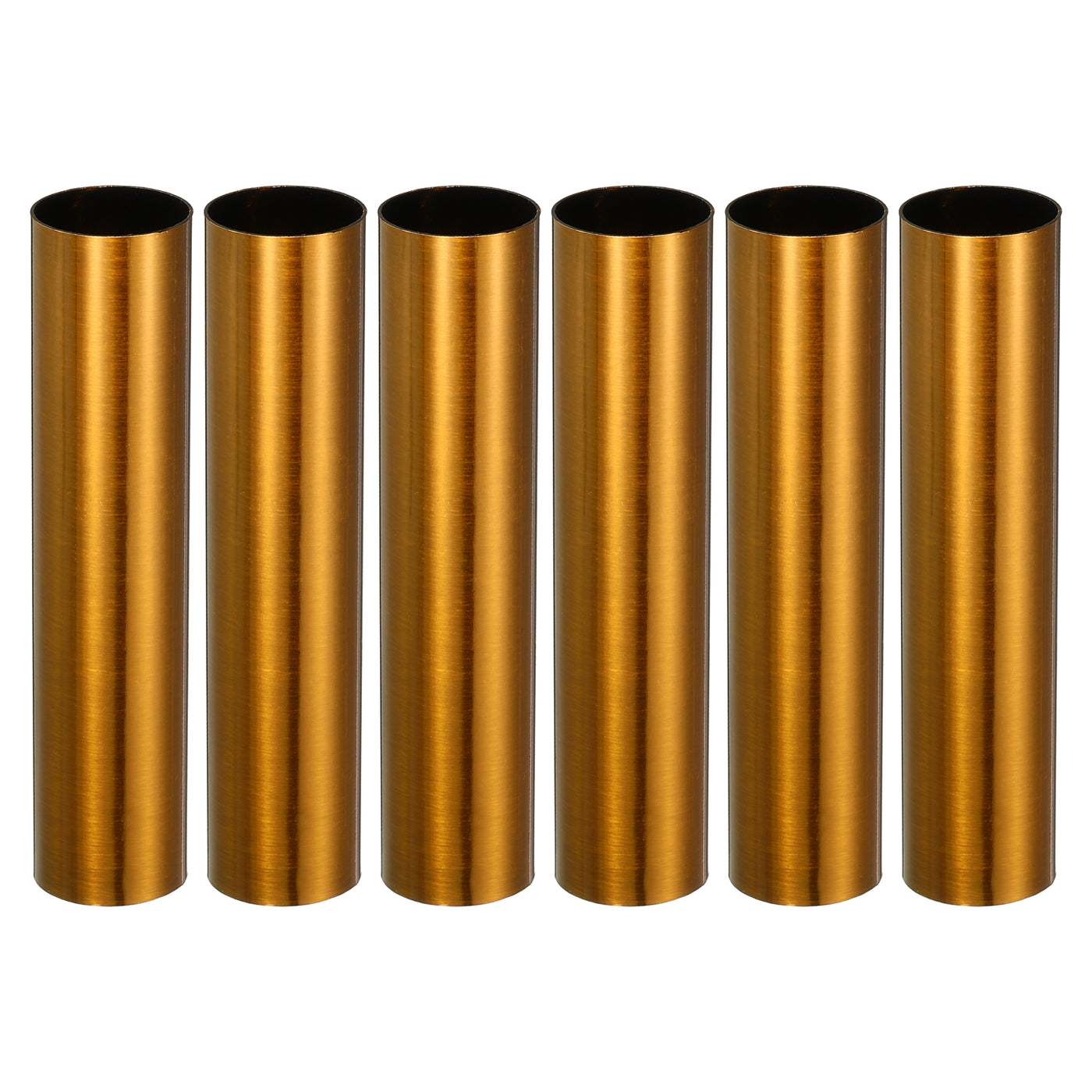 Harfington E12 Candle Socket Covers, 3.9 Inch Candelabra Base Holder, Gold Bronze 6 Pcs