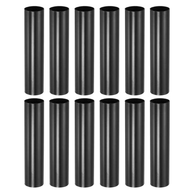 Harfington E12 Candle Socket Covers, 3.9 Inch Candelabra Base Holder, Black 12 Pcs