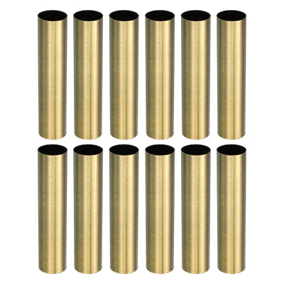 Harfington E12 Candle Socket Covers, 3.9 Inch Candelabra Base Holder, Bronze 12 Pcs