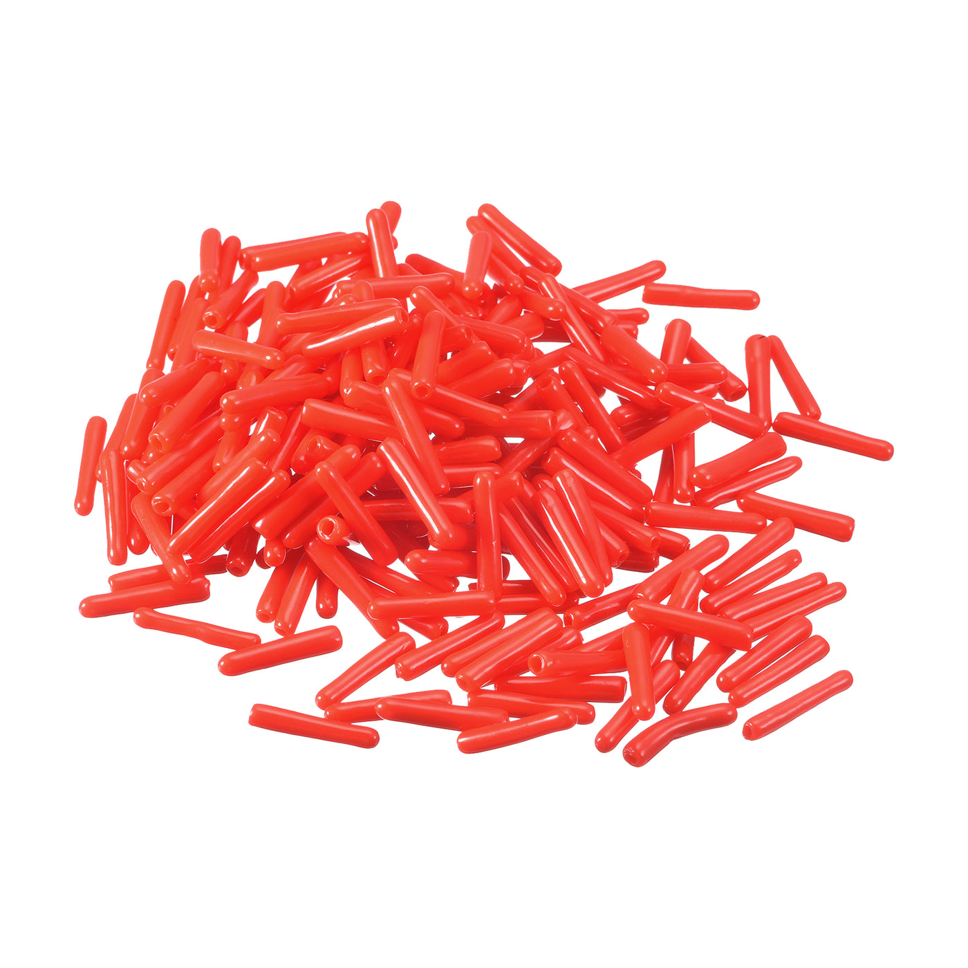 uxcell Uxcell Rubber End Caps, 240Pcs 1.5mm Screw Thread Protector for Tube Bolt Cover, Red