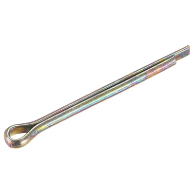 Harfington Uxcell Split Cotter Pin, 5mm x 55mm Carbon Steel Clip Fastener Fitting for Automotive, Mechanics, Color Zinc, 4 Pcs