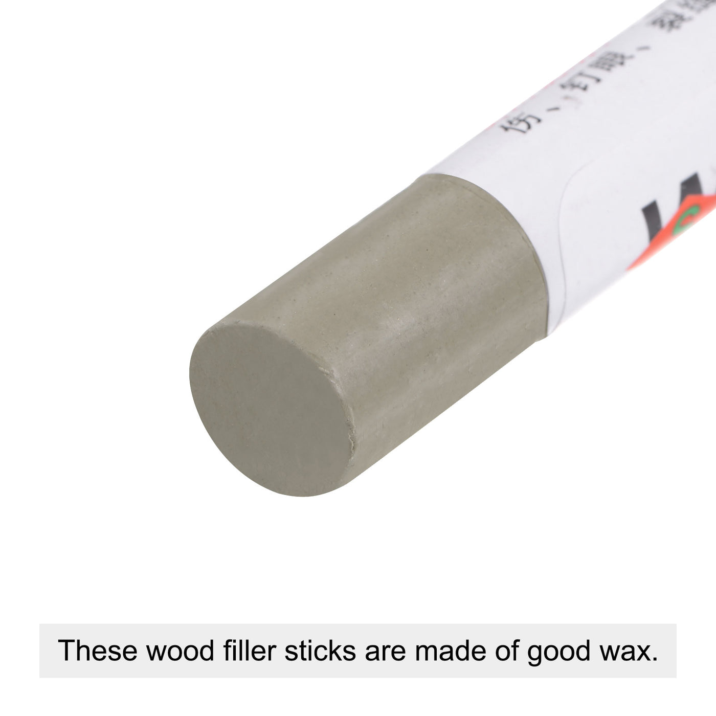 uxcell Uxcell Wood Wax Filler Stick, Furniture Repairing Crayon Touch Up Pen, Ash Gray