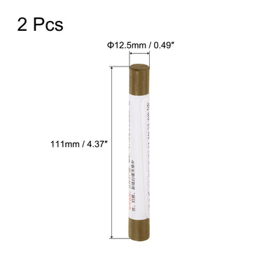 Harfington Uxcell Wood Wax Filler Stick, Furniture Repairing Crayon Touch Up Pen 2Pcs, Tawny