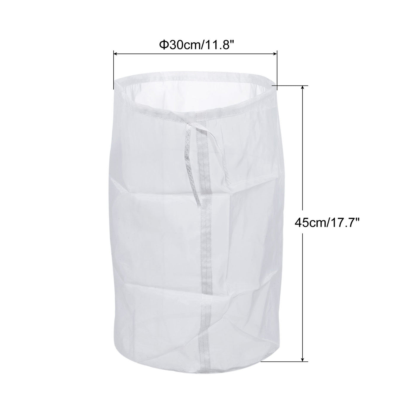 uxcell Uxcell 80 Mesh Paint Filter Bag 11.8" Dia Nylon Strainer with Drawstring for Filtering