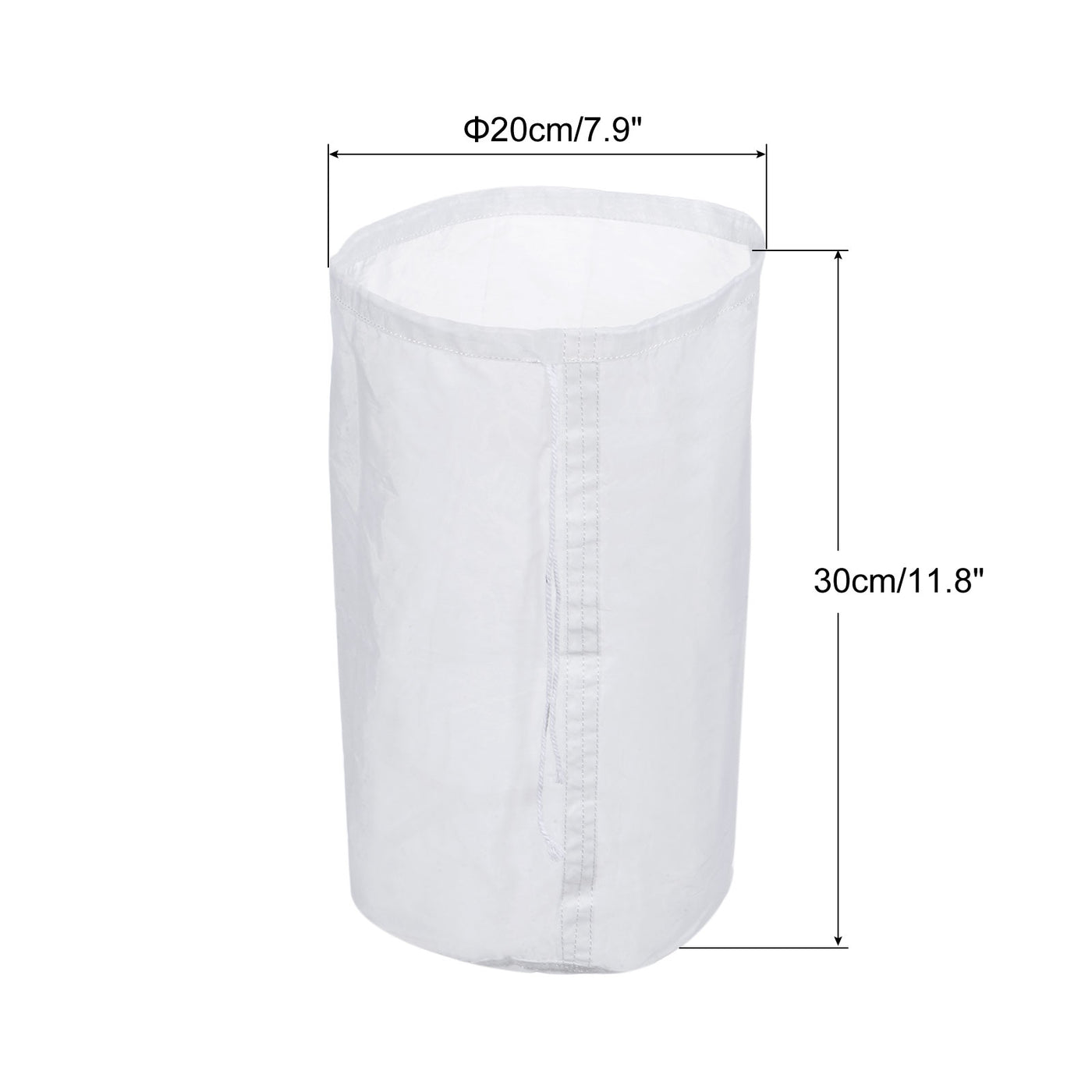 uxcell Uxcell 120 Mesh Paint Filter Bag 7.9" Dia Nylon Strainer with Drawstring for Filtering