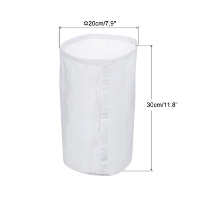 Harfington Uxcell 120 Mesh Paint Filter Bag 7.9" Dia Nylon Strainer with Drawstring for Filtering