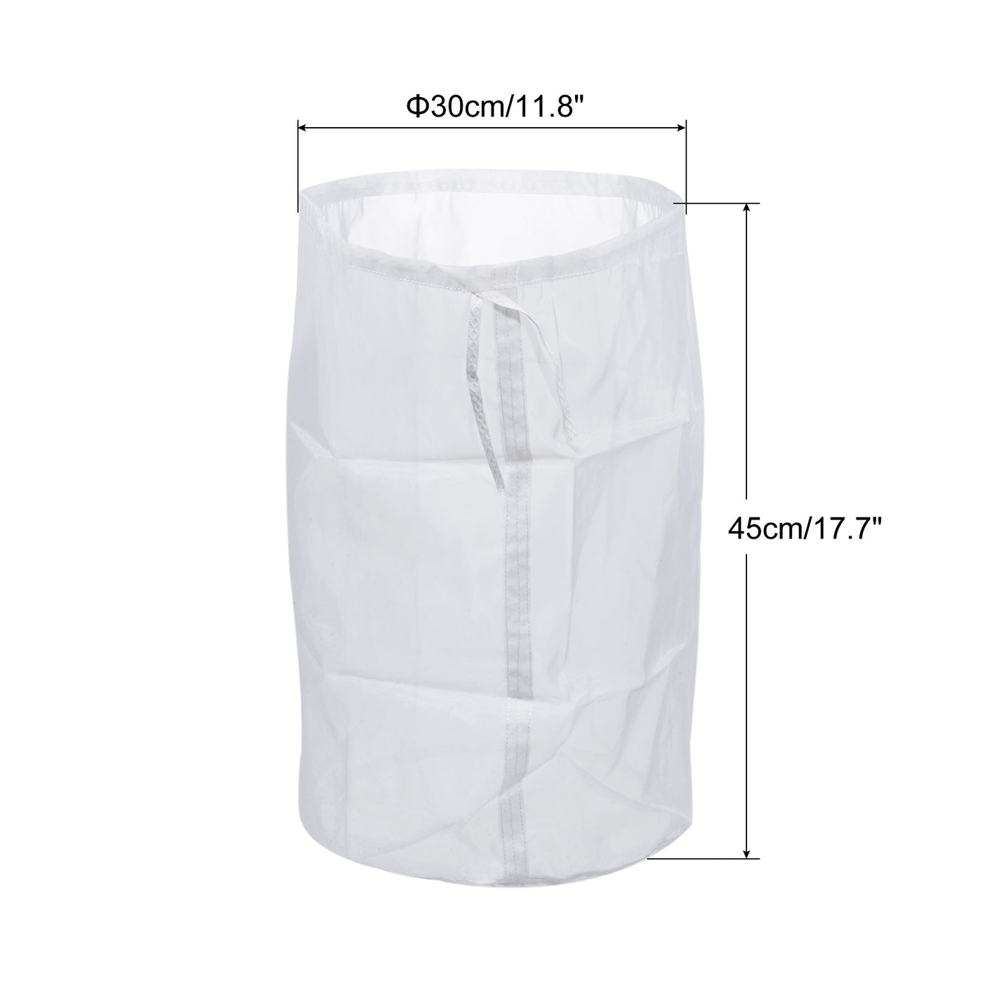 uxcell Uxcell 120 Mesh Paint Filter Bag 11.8" Dia Nylon Strainer with Drawstring for Filtering